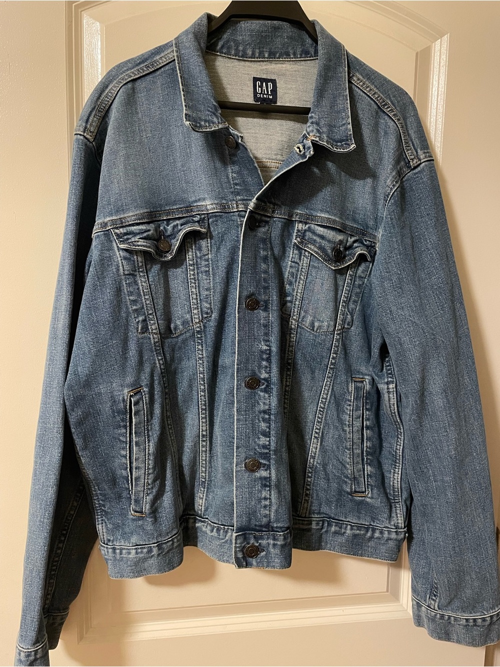 GAP Men Button-Front Denim Shirt Jacket